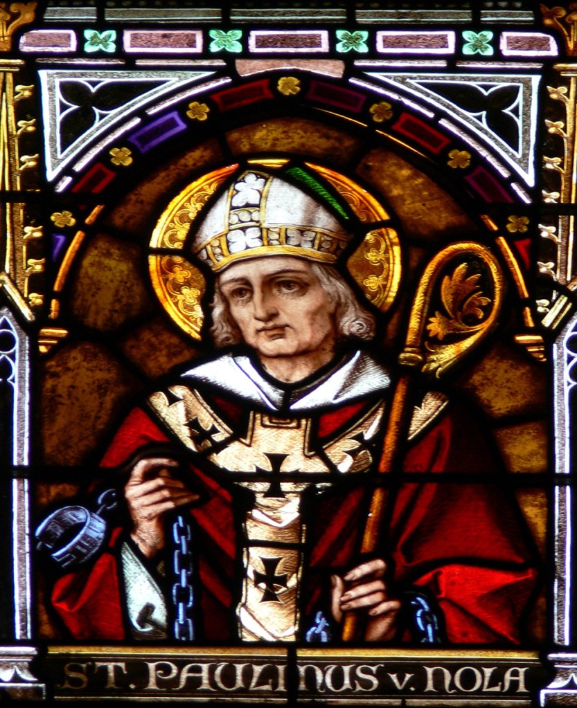 San Paulino de Nola, Vidriera Catedral de Linz