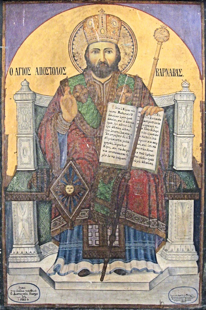 icono de san Bernabé